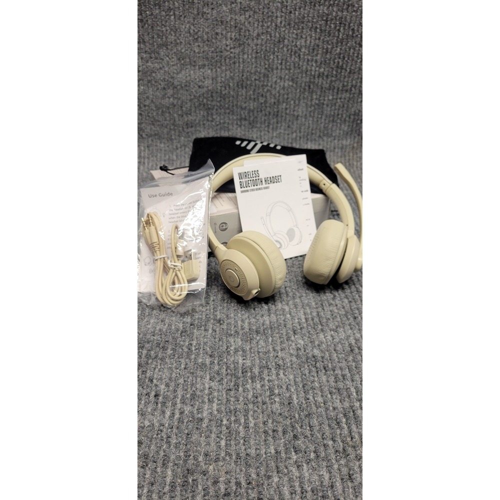 JIAMQISHI EH02U Wireless Bluetooth Headset with AI Noise Cancelling Mic